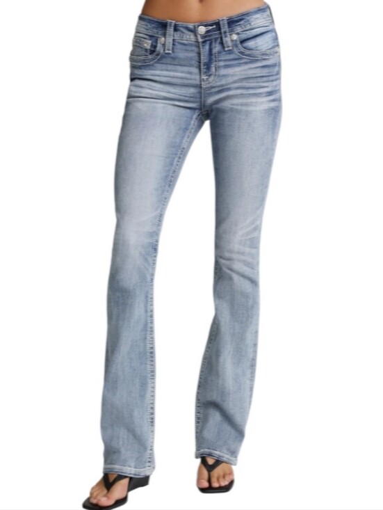 Miss Me Denim - Fleur By Miss Me Low-Rise Bootcut Denim Jeans-NWOT